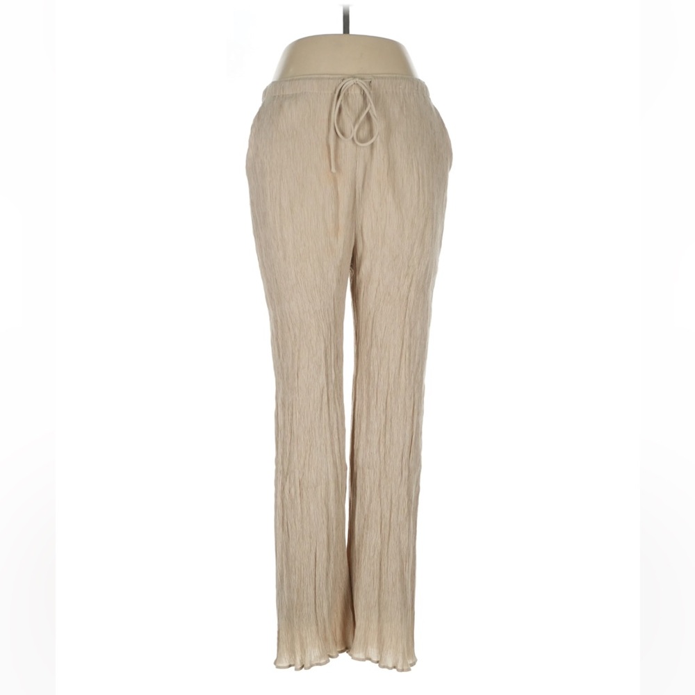 Abercrombie & Fitch Cream Wide Leg Pants